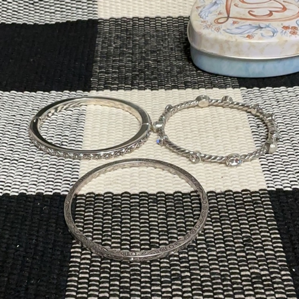 Brighton Euc Triple 3 Piece Stack Silver Matching… - image 7